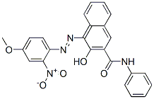 3-hydroxy-4-[(4-methoxy-2-nitrophenyl)azo]naphthalene-2-carboxanilide 구조식 이미지