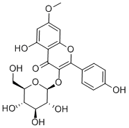 5,4'-DIHYDROXY-7-METHOXYFLAVONE 3-O-BETA-D-GLUCOPYRANOSIDE 구조식 이미지