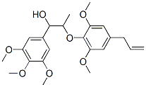 2-(4-Allyl-2,6-dimethoxyphenoxy)-1-(3,4,5-trimethoxyphenyl)-1-propanol 구조식 이미지