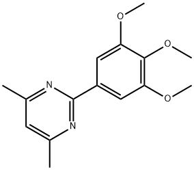 4,6-DIMETHYL-2-(3,4,5-TRIMETHOXYPHENYL)PYRIMIDINE Structure