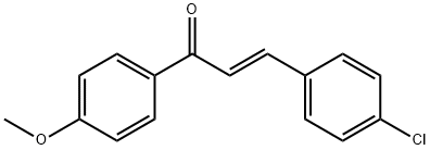 (E)-1-(4-Methoxyphenyl)-3-(4-chlorophenyl)-2-propene-1-one 구조식 이미지