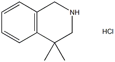 4,4-DIMETHYL-1,2,3,4-TETRAHYDRO-ISOQUINOLINE HYDROCHLORIDE Structure