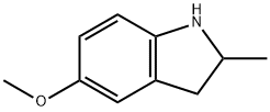 2,3-dihydro-5-Methoxy-2-Methyl-1H-Indole 구조식 이미지