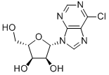 9-(β-L-RIBOFURANOSYL)-6-CHLOROPURINE Structure
