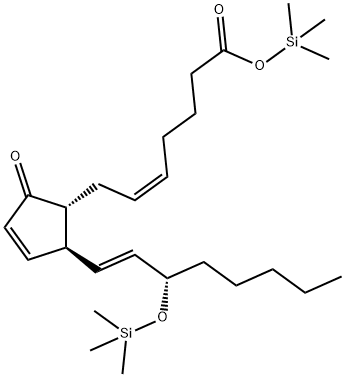(5Z,13E,15S)-15-[(Trimethylsilyl)oxy]-9-oxo-5,10,13-prostatrien-1-oic acid trimethylsilyl ester Structure