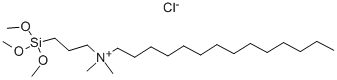 TETRADECYLDIMETHYL(3-TRIMETHOXYSILYLPROPYL)AMMONIUM CHLORIDE Structure