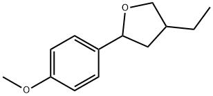 Furan, 4-ethyltetrahydro-2-(4-methoxyphenyl)- (9CI) Structure