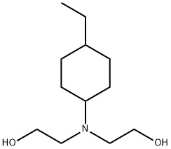 Ethanol, 2,2-[(4-ethylcyclohexyl)imino]bis- (9CI) Structure