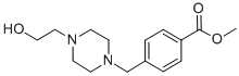 4-[4-(2-HYDROXY-ETHYL)-PIPERAZIN-1-YLMETHYL]-BENZOIC ACID METHYL ESTER 구조식 이미지