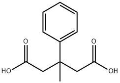3-methyl-3-phenylglutaric acid  Structure