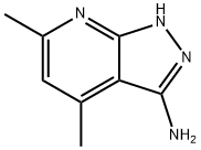 4,6-DIMETHYL-1H-PYRAZOLO[3,4-B]PYRIDIN-3-AMINE 구조식 이미지