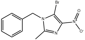 1-benzyl-5-bromo-2-methyl-4-nitro-1H-imidazole 구조식 이미지