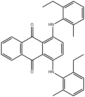 1,4-bis[(2-ethyl-6-methylphenyl)amino]anthraquinone Structure