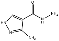 1H-Pyrazole-4-carboxylicacid,3-amino-,hydrazide(9CI) Structure