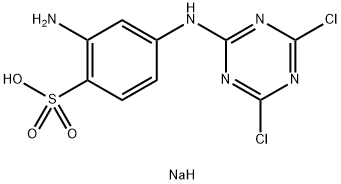 sodium 2-amino-4-[(4,6-dichloro-1,3,5-triazin-2-yl)amino]benzenesulphonate Structure