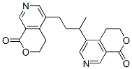 5,5'-(1-Methyl-1,3-propanediyl)bis[3,4-dihydro-1H-pyrano[3,4-c]pyridin-1-one] 구조식 이미지