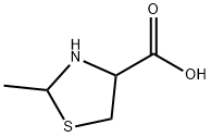 2-Methylthiazolidine-4-carboxylic Acid 구조식 이미지