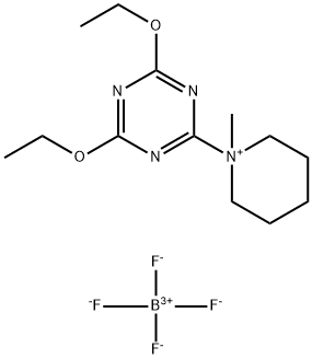 1-(4,6-diethoxy-1,3,5-triazin-2-yl)-1-methylpiperidinium tetrafluoroborate 구조식 이미지