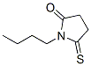 2-Pyrrolidinone,  1-butyl-5-thioxo- Structure