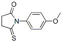 1-(p-메톡시페닐)-2-티옥소피롤리딘-5-온 구조식 이미지