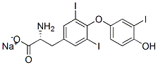 나트륨O-(4-히드록시-3-요오도페닐)-3,5-디요오도-D-티로시네이트 구조식 이미지