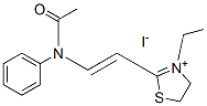 3-ethyl-2-[2-(N-phenylacetamido)vinyl]-4,5-dihydrothiazolium iodide  Structure