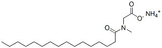 ammonium N-methyl-N-(1-oxohexadecyl)aminoacetate Structure