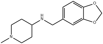 BENZO[1,3]DIOXOL-5-YLMETHYL-(1-METHYL-PIPERIDIN-4-YL)-AMINE Structure