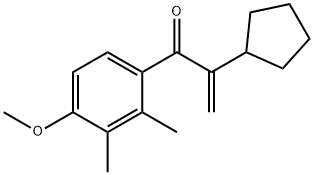 2-cyclopentyl-1-(4-methoxy-2,3-dimethylphenyl)prop-2-en-1-one 구조식 이미지