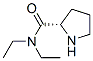 2-피롤리딘카르복사미드,N,N-디에틸-,(2S)-(9CI) 구조식 이미지