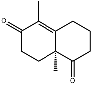 (S)-5,8A-DIMETHYL-3,4,8,8A-TETRAHYDRO-2H,7H-NAPHTHALENE-1,6-DIONE Structure