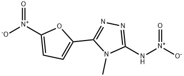 4-Methyl-N-nitro-5-(5-nitrofuran-2-yl)-4H-1,2,4-triazol-3-amine Structure