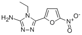 4-Ethyl-5-(5-nitrofuran-2-yl)-4H-1,2,4-triazol-3-amine 구조식 이미지