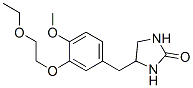 2-Imidazolidinone, 4-((3-(2-ethoxyethoxy)-4-methoxyphenyl)methyl)- 구조식 이미지