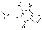 6-Methoxy-3-methyl-5-(3-methyl-2-butenyl)-4,7-benzofurandione 구조식 이미지