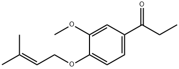 1-[3-Methoxy-4-[(3-methyl-2-butenyl)oxy]phenyl]-1-propanone Structure