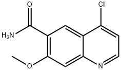 4-chloro-7-Methoxyquinoline-6-carboxaMide Structure