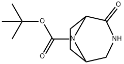 tert-Butyl 2-oxo-3,8-diazabicyclo[3.2.1]octane-8-carboxylate 구조식 이미지