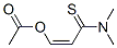 Acetic acid (Z)-2-(N,N-dimethylthiocarbamoyl)ethenyl ester Structure