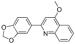 2-(1,3-벤조다이옥솔-5-일)-4-메톡시퀴놀린 구조식 이미지