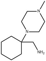 1-[1-(4-METHYLPIPERAZIN-1-YL)CYCLOHEXYL]METHANAMINE Structure