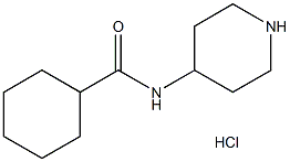 N-(Piperidine-4-yl)cyclohexanecarboxamide hydrochloride 구조식 이미지