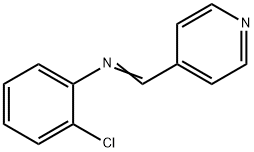 2-클로로-N-(4-피리디닐메틸렌)벤젠아민 구조식 이미지