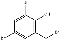 ALPHA,3,5-TRIBROMO-2-HYDROXYTOLUENE Structure