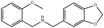 BENZO[1,3]DIOXOL-5-YLMETHYL-(2-METHOXY-BENZYL)-AMINE Structure