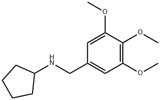 N-(3,4,5-트리메톡시벤질)시클로펜탄아민 구조식 이미지