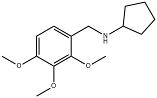 CYCLOPENTYL-(2,3,4-TRIMETHOXY-BENZYL)-AMINE Structure