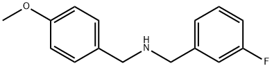 (3-FLUORO-BENZYL)-(4-METHOXY-BENZYL)-아민 구조식 이미지