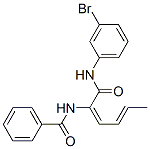 벤즈아미드,N-[1-[[(3-브로모페닐)아미노]카르보닐]-1,3-펜타디에닐]-(9CI) 구조식 이미지