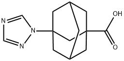 3-(1H-1,2,4-triazol-1-yl)-1-adamantanecarboxylic acid Structure